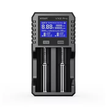 XTAR VX2 PRO KT Li-ion/LiFePO4/Ni-MH 18650 akumulatoru lādētājs