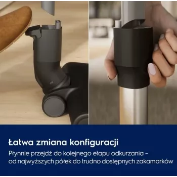 Electrolux Clean 600 EP61CB21W bezvadu stieņa putekļsūcējs, 21.6V, 55 min darbība, 0.3L putekļu tvertne, balts