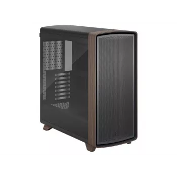 Fractal Design Summit Black TG Light Tint vidējā torņa korpuss ar valrieksta koka priekšējo paneli