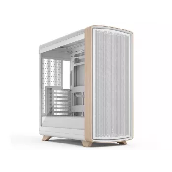 Fractal Design Summit Chalk White TG Clear Tint Mid-Tower korpuss ar īsta ozola priekšējo paneli