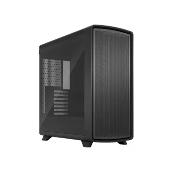 Fractal Design Summit Blackout TG Light Tint Mid-Tower korpuss - ogles melns ar īsta valrieksta koka priekšējo paneli, rūdīta stikla sānu panelis, 2x Aspect 14 PWM ventilatori