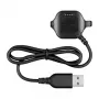 Garmin Forerunner 20/25 lādēšanas klipsis un datu kabelis - 1m USB-A uz patentēto klipsi, melns