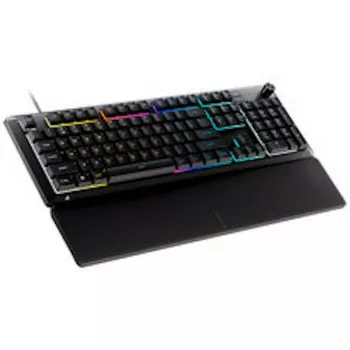 CORSAIR SKIFF 100 spēļu tastatūra, 10 zonu RGB, IP42 aizsardzība pret šķidrumu - melna