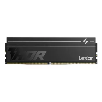 Lexar DDR5 THOR 2.0 32GB (2x16GB) 6000MHz CL40 RGB melns galddatora atmiņas komplekts