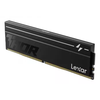 Lexar DDR5 THOR 2.0 32GB (2x16GB) 6000MHz CL40 RGB melns galddatora atmiņas komplekts