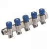 Caleffi 5R sērijas termostatiskais maisīšanas vārsts 3/4 inch NPT ieeja x 1/2 inch NPT izeja, bezsvina misiņš, ASSE 1017
