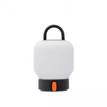 KOODUU LOOME bezvadu galda lampa pelēkā krāsā | 3 līmeņu skāriena regulēšana, 2200mAh akumulators, USB-C, silta balta LED