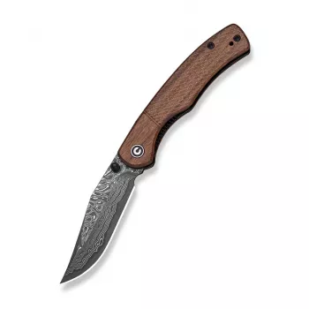 Civivi Clingman Damascus Guibourtia Wood Saliekamais Nazis