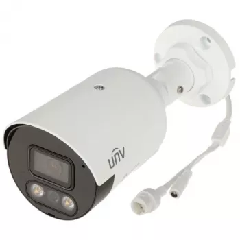 UNIVIEW IPC2128SB-ADF28KMC-I1 8MP 4K UHD fiksēta lodes tīkla kamera ar divvirzienu audio un aktīvo atturēšanu