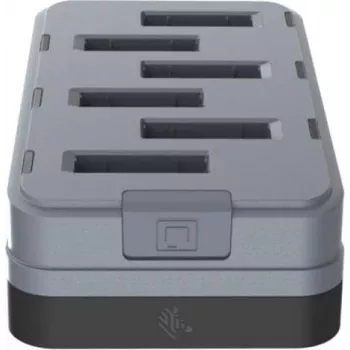 Zebra WS301 6 slotu rezerves akumulatoru lādētājs – 6 akumulatoru uzlādei, USB Type-C