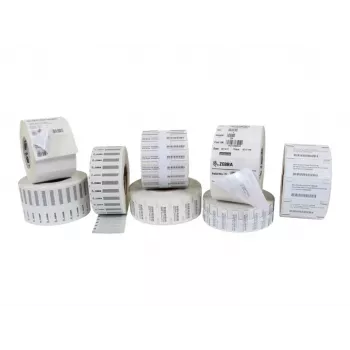 Zebra Z-Ultimate 2000T baltas RFID etiķetes ar lakojumu 76,2x13,9 mm, 1500/ruļļos, 2 ruļļi/kastē