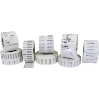 Zebra Z-Ultimate 2000T baltas RFID etiķetes ar lakojumu 76,2x13,9 mm, 1500/ruļļos, 2 ruļļi/kastē