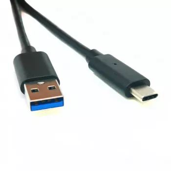 Unitech EA630 USB 3.0 Type-C kabelis, atbalsta Quick Charge (1m, melns)