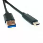 Unitech EA630 USB 3.0 Type-C kabelis, atbalsta Quick Charge (1m, melns)