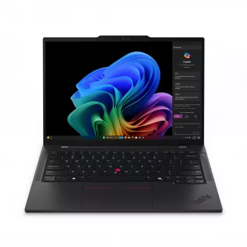 Lenovo ThinkPad T14s Gen 6 Snapdragon® X Elite X1E-78-100 512GB SSD 32GB 14 collu (1920x1200) skārienekrāns WIN11 Pro Melns ar apgaismotu tastatūru un pirkstu nospiedumu lasītāju 1YW