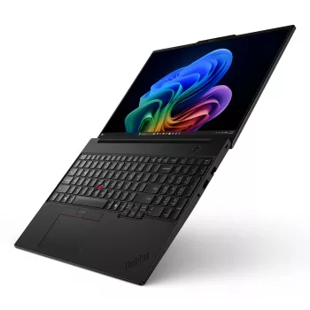 Lenovo ThinkPad T16 Gen 5 Core™ Ultra 7 355 512GB SSD 16GB 16 (1920x1200) WIN11 Pro Melns ar fona apgaismojumu tastatūru un pirkstu nospiedumu lasītāju. 1 YW
