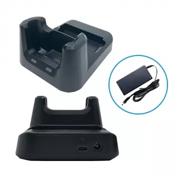 Unitech HT330 1 slota USB šūpulis ar rezerves baterijas slotu un barošanas adapteri