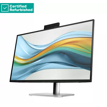HP Renew 527pm Series 5 Pro 27 collu QHD konferences monitors - IPS, 100Hz, USB-C (100W/15W), HDMI, DP, Daisy-Chain, 3x USB-A, skaļruņi, tīmekļa kamera, RJ-45 LAN, augstuma regulēšana, 1 gads (aizstāj E27m)