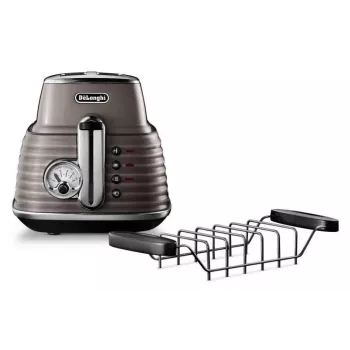 De'Longhi Scultura CTZ2103BG 2 slotu tosteris, 900 W, šampanieša zelta krāsā