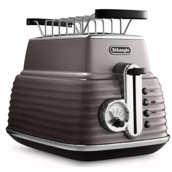 De'Longhi Scultura CTZ2103BG 2 slotu tosteris, 900 W, šampanieša zelta krāsā