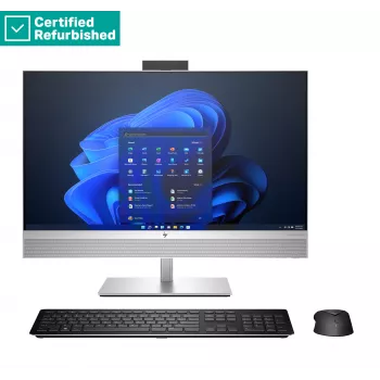 HP Elite 870 G9 AIO 27 collu All-in-One dators - i7-14700, 32GB, 1TB SSD, 27 FHD Non-Touch AG, FPR, augstuma regulēšana, USB pele, Win 11 Pro, 1 gads (99A42ETR#ABZ)
