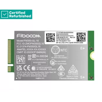RENEW GOLD HP 4G LTE modulis m.2 WWAN Cat 16 L860-GL-16 Mobile Broadband Cellular (saderīgs ar WWAN-ready EliteBook 630 640 645 660 830 840 860 1040 G11, x360 G11, ProBook 440 460 465 G11, ZBook Firefly Fury Power 14 16 G11 G11A)