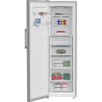 BEKO B3RMFNE314XB stāvošais saldētājs, 286L, Inox krāsa