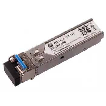 MikroTik HS-2733LC20D SFP raidītājs - 1.25Gbps, 1310nm, 20km, viļņvada šķiedra, LC Duplex