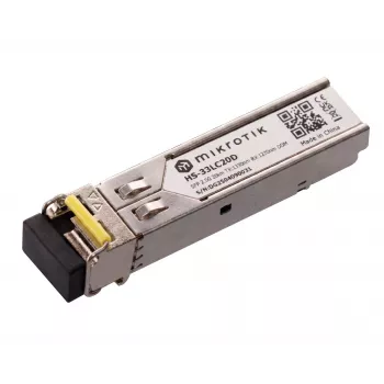 MikroTik HS-2733LC20D SFP raidītājs - 1.25Gbps, 1310nm, 20km, viļņvada šķiedra, LC Duplex