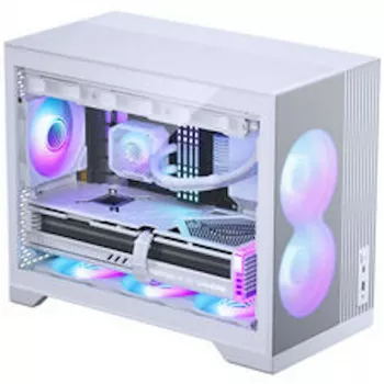 Phanteks XT M3 mini korpuss + D30 PWM Regular Airflow D-RGB ventilatori, 3 gab., balts