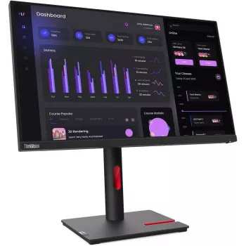 Lenovo T24I-30 23,8 collu Full HD IPS monitors ar USB centrmezglu, regulējamu statīvu