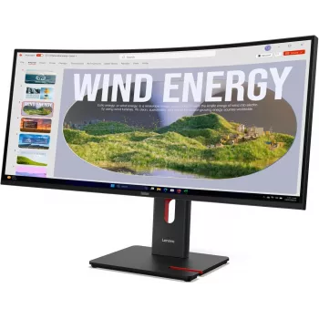 Lenovo T34WD-40 34 collu izliekts UWQHD monitors - USB-C 90W, KVM, Ethernet