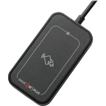 RF IDeas WAVE ID Plus Mini Keystroke iClass ID/SE/SEOS lasītājs, melns, USB