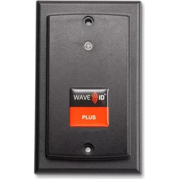 RF IDeas WAVE ID Plus SDK lasītājs ar iCLASS SE un Seos atbalstu, virsmas montāžas, melns, USB