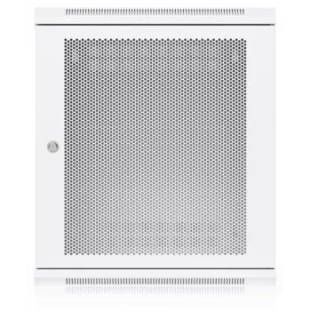 Ubiquiti UACC-Rack-12U-Wall-450-P 12U sienas tīkla skapis, 450 mm dziļš, rūdīta stikla durvis, slēdzams, melns
