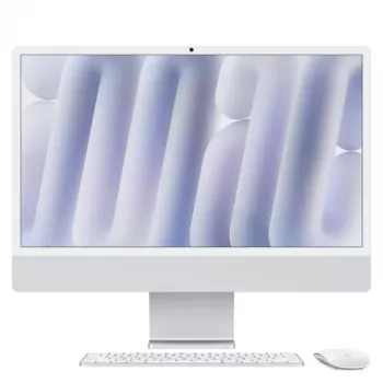 Apple iMac 24 M4 10/10/16 24GB 1TB GE STD MM K+TID - Sudraba