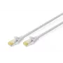 DIGITUS CAT6A S/FTP patch kabelis, 0,5 m, pelēks