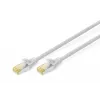 DIGITUS CAT6A S/FTP patch kabelis, 0,5 m, pelēks