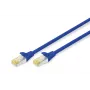 DIGITUS Patch kabelis - CAT6a - S/FTP - Snagless - Cu - 1m - zils