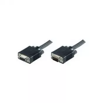 Microconnect MONGH1B video kabeļa adapteris 1 m SVGA HD15 Melns