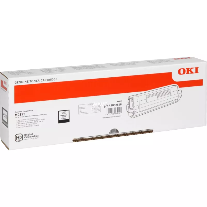 OKI Tonera kasetne - 15k lpp - Melna