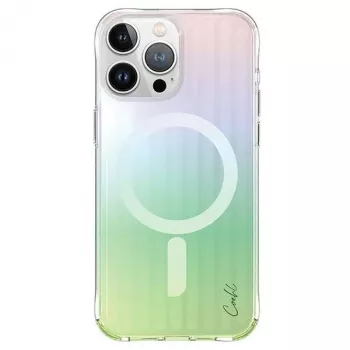 UNIQ Coehl Linear Case iPhone 15 Pro 6,1 inch ar magnētisko uzlādi, Opal/Iridescent