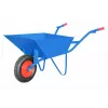 AWTOOLS AW00032 Garden Cart / Wheelbarrow - 200 kg Load Capacity, 100 L, Galvanized Steel Tray, Pneumatic Wheels