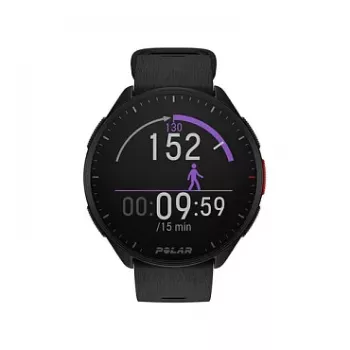 Polar Pacer GPS skriešanas pulkstenis - Night Black - S/L Strap - 1,2 inch MIP Displejs - 32MB - Bluetooth