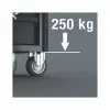 Wera 9700 Tool Rebel Workshop Trolley 1, 7 Drawers, Stainless Steel Worktop, Green/Black