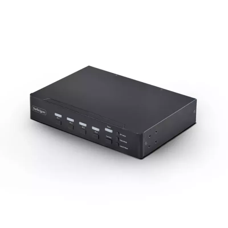 StarTech.com P4AD122M-KVM-SWITCH KVM slēdzis četriem DisplayPort datoriem, 4K 60 Hz