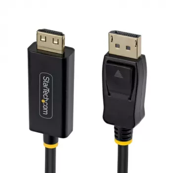 StarTech.com 4.5 m DisplayPort uz HDMI adaptera kabelis ar satveres savienotājiem, 4K 60Hz HDR, melns