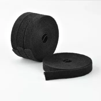 StarTech.com Hook and Loop Fastener Roll - 4,6 m - Black (Pack of 4)