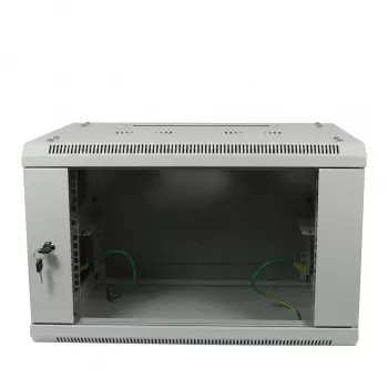 ALLNET 19 inch Sienas skapis 6U 600x600mm Gaiši Pelēks Flat Pack SMA Series