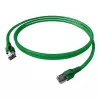 EasyLan FlexBoot Cat.6A S/FTP Patch Cable, Green, 0.50m